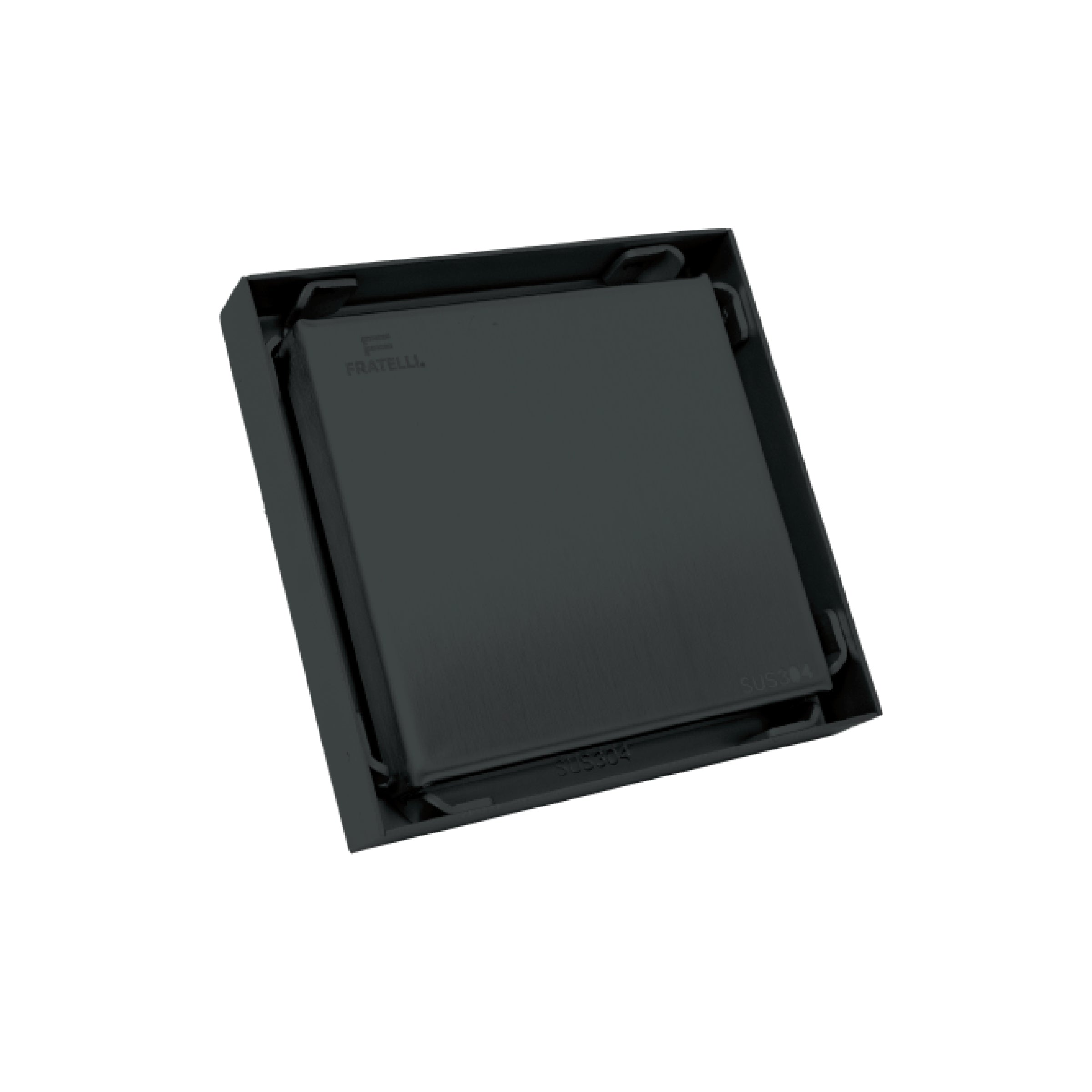 SUMIDERO REVERSIBLE BLACK -304 SUS 4"- FRATELLI